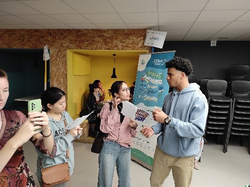 étudiants en action